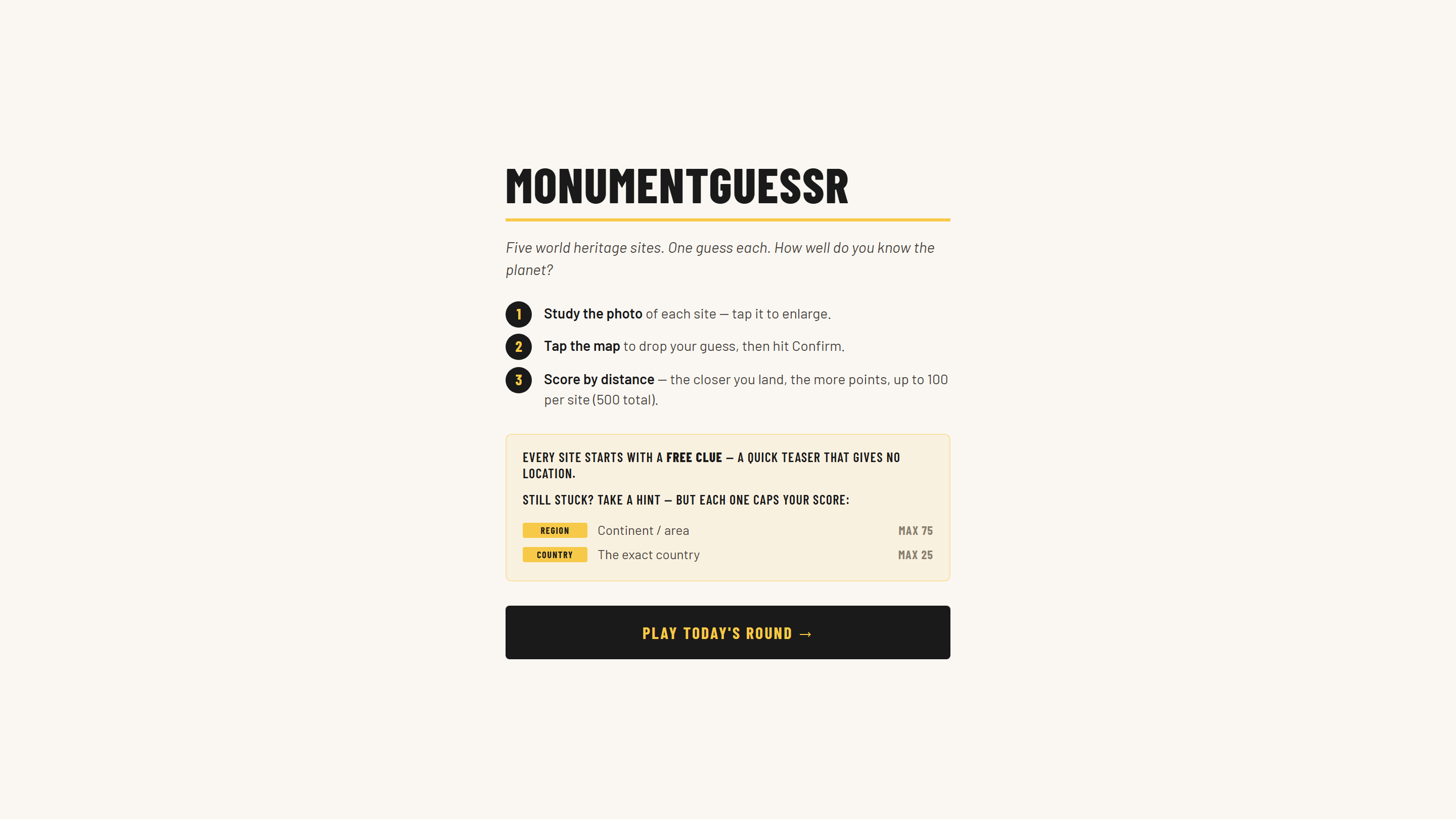 MonumentGuessr preview